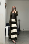 SWAYING/KNIT Mohair Striped Skirt SW212XZ01